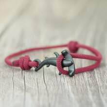 51Luckind Bobo Handmade Milan Double Rope Bracelet Charms Marine Life Shark Bracelets For Men Women Gothic Viking Jewelry Men - Grey - View 8