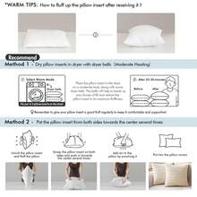 MIULEE - Juego de 2 rellenos de almohada de 24 x 24 pulgadas, relleno% virgen no tela para sofá, sala de estar - 20 x 20 pulgadas (paquete de 2) - Ver 4