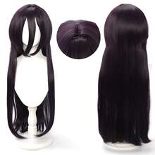 YEWELL 26 Inch Jellyfish Straight Bangs Wig, Synthetic Heat Resistant Wig, Pink, Blue, Green, Black, Gold, White Long Straight Hair Wig, Suitable For Women, Easy To Manage Synthetic Heat Resistant Wig, Middle Part Straight Hair Wig, Natural Soft Fiber Wig, Suitable For Women's Daily Wear - Multicolor - View 13