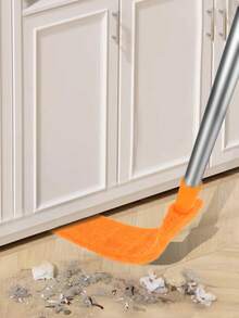 1pc Extendable Bed Cleaning Duster, Household Dust Cleaner Tool For Bed Frame, Sofa, Furniture Crevices - Orange - View 1