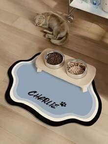 Customizable Non-Slip Pet Mat For Cats & Dogs - Quick-Dry, Water Absorbent, Personalized With Pet'S Name, Nordic Style Floor Mat For Indoor Use, Pet Mat For Floor, Playful Pet Design, Durable Pet Mat - Multicolor - View 18