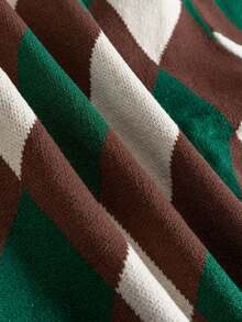 Spring And Autumn Fashion With Diamond Check Half Turtleneck Women's Turtleneck Base Shirt (Diamond Check Is Not Positioned),Long Sleeve Tops - Multicolor - View 7