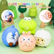 1/2/4/12PCS Cute Squish Fidget Toys, Squeeze Toys Pop Up, Animal Spit Bubbles Stress Relief Toy, Squishies Toys For Kids And Adults, Party Favors, Goodie Bag Stuffers And Stocking Stuffers