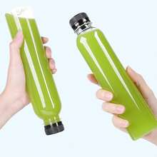 1 buc sticlă transparentă din plastic, sticlă goală de apă minerală, sticlă de băuturi, sticlă de ceai cu lapte la pachet, sticlă de suc pentru influenceri, sticlă multifuncțională (capac de sticlă aleatoriu) - Multicolor - Vizualizare 4