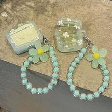 Cute Girly Strap 4, Woman Kawaii Soft Protective Cover 4th Generation With Lovely Keychain Lanyards Aesthetic Design, Pink Bows - 綠色 - 查看 3