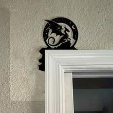 1 buc. Siluetă de dragon din fier, decor de perete din fier, temă de film, decorare dormitor interior, potrivită pentru cadouri de Halloween și Crăciun