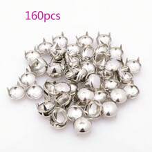 50 件/100 件/160 件/220 件方形金字塔铆钉适用于服装包包皮鞋朋克摇滚珠宝工艺品，4 爪金属钉头铆钉配饰