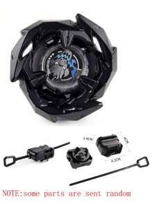 BX Evolution 黑色 BX00-01，金属战斗陀螺玩具，带拉绳发射器 - 黑色 - 查看 4