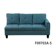 Luxury Teal Blue 3-Piece Plush Fabric Sofa Set With Storage Ottoman | [2 Options]2 Purchase Options: Complete Set With 2 Pillows Or Ottoman Only, Premium Sectional Couch With Solid Wood Frame, Easy Assembly - 綠色 - 查看 8