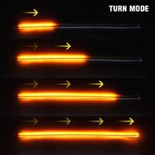 2-Pack Flexible LED Strips For Cars, Sequential Directional, LED Strip For Headlights - Red - View 3