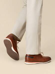 Men's Casual Dress Shoes - Brown - View 8