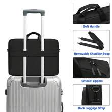 15.6-17.3 Inch Laptop Briefcase, Multifunctional Laptop Bag With Three-Way Design, Portable, Crossbody, Shoulder, Lightweight And Wear-Resistant Polyester Business Computer Bag, Large Capacity Storage For Business Trips, Commuting Office Briefcases, Suitable For Men And Women