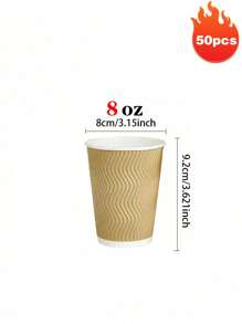 8/12/16 Oz Portable Disposable Corrugated Paper Cup With Lid Coffee Cup 5/10/20 Set Of Corrugated Wall Insulated Coffee Cups, Suitable For Hot/Cold Drinks, Takeaway Drinking Cups, Suitable For Family Office Coffee Shop Party Trips (Multi-Color Optional)
