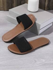 2024 New Women's Home & Beach Slippers, Plus Size Sandals, European Style Cross-Border