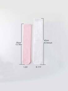 1 Pair/2 Pairs/4 Pairs Kids Over-The-Knee Socks, School Style Calf Socks, Versatile Long Tube Socks For Girls, Spring/Summer - Multicolor - View 11