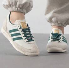 女士三葉草SL 72 RTN復古休閒鞋輕盈舒適運動鞋 - 白色/綠色 - 查看 3