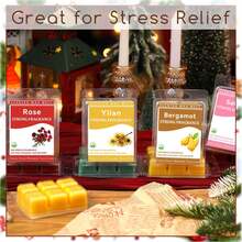 1/6 包 3.0 盎司香氛蜡烛，香味浓郁，大豆蜡，适用于蜡烛熔炉 - 依兰、柠檬、玫瑰、佛手柑、樱花、薰衣草、茉莉、无花果 - 彩色 - 查看 8