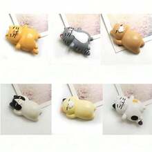 6 件可爱小猫冰箱贴，彩色树脂动物磁性白板贴，冰箱、办公室、厨房装饰磁铁，适合送给朋友和家人的礼物 - 彩色 - 查看 5