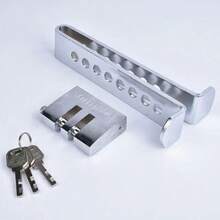 Car Hidden Brake Clutch Anti-Theft Lock - 3 Keys Security Tool For Pedal Protection, Automobile Safety - default - View 3