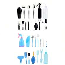 Succulent Plants Tools,15Pcs Mini Garden Tools Set Mini Garden Hand Transplanting Succulent Tools Gardening Hand Tools Indoor Miniature Fairy Garden Plant Care Potting,Cactus Kit