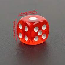 Juego de dados de colores - Cajas de almacenamiento transparentes en varios colores, perfectas para juegos de matemáticas, entusiastas de los juegos y actividades educativas - , portátiles y fáciles de organizar