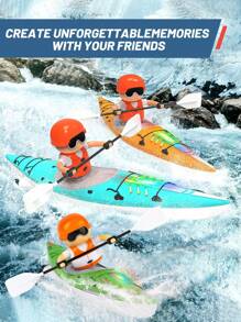 1 pieza Juguete de barco control remoto, Kayak RC con remo, barco de juguete con luces para carreras acuáticas, para niños de 4 a 12 años, tabla de remo RC 2.4 GHz para piscina, lago y bañera, juguete de agua de verano, adecuado como regalo de cumpleaños/Navidad/Halloween para niños y niñas de 5, 6, 7, 9, 10, 11 años