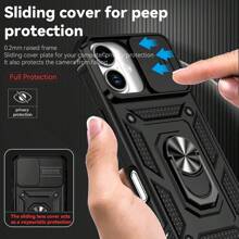 360 度旋转环支架镜头保护手机壳，防摔防震手机壳适用于 Apple 11/12/13/14/15/16 Pro Max、Galaxy S22/23/24/25+ UA04/A05/A14/A15/A24/A25/A34/A54 SA56/A36/A26 防水防刮