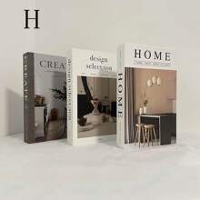 3pcs Foldable Fake Books, Luxury Decorative Simulation Books Set For Showroom, Coffee Table, Villa, Hotel, Home Decor, Photography