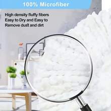 5 Pack Microfiber Spin Replacement Heads, 360 °   Flexible Rotation, Compatible With O-Cedar And Triangular Mops, Cleans Stubborn Stains With Just One Wipe - trắng - Xem 6