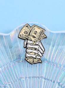 1 件“世界属于你”卡通趣味胸针，背包、帽子和夹克的独特时尚配饰 - 送给朋友和家人的完美礼物