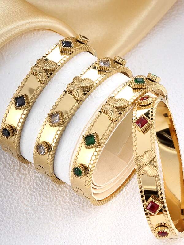 18K Gold Plated Stainless Steel Butterfly Bracelet, Suitable For Women's Daily Wear, Boho Style