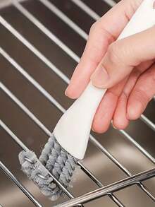 2 PIEZAS Cepillo de limpieza multifuncional de cocina, cepillo de nailon para aceite - Perfecto para limpiar ranuras de estufas, campanas extractoras, esquinas de fregaderos, parrillas de barbacoa, cepillos pequeños, superficies de limpieza, ideal para fiestas de barbacoa en el hogar y la escuela