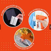 Aplicador pinos tag unidade - Laranja - Visão 4