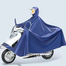 Poncho impermeable para ciclismo - Azul Marino - Ver 1