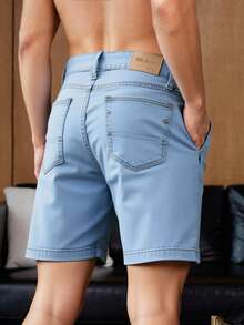 CHB CHILI BEANS CLOTHING Men Denim Shorts - 藍色 - 查看 2