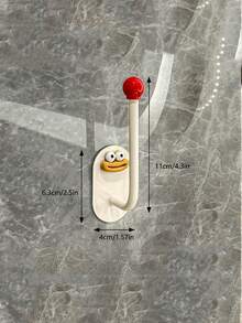 多巴胺挂钩发圈收纳架浴室发饰发夹皮筋头箍钩发绳饰品粘钩 - 彩色 - 查看 3