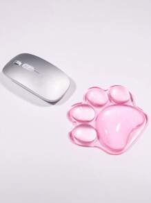 1 件装透明硅胶鼠标垫，带可爱爪子设计，办公室腕托垫，3D 防滑猫爪形手枕，丝滑亲肤防水桌垫 - 彩色 - 查看 13