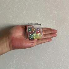 Juego de dados de colores - Cajas de almacenamiento transparentes en varios colores, perfectas para juegos de matemáticas, entusiastas de los juegos y actividades educativas - , portátiles y fáciles de organizar