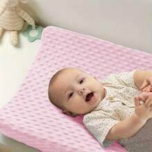 1 件婴儿尿布垫套，柔软舒适的尿布台垫套，毛绒尿布垫套 - 彩色 - 查看 7