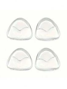 2/4pcs Invisible Silicone Bra Pads - Supportive Swimwear Inserts & Push-Up Enhancers, Soft, Washable, Reusable For Seamless Shaping, Perfect For Bikinis, Bridal Outfits, Pool/Beach Events, And Parties, Swimwear Accessories