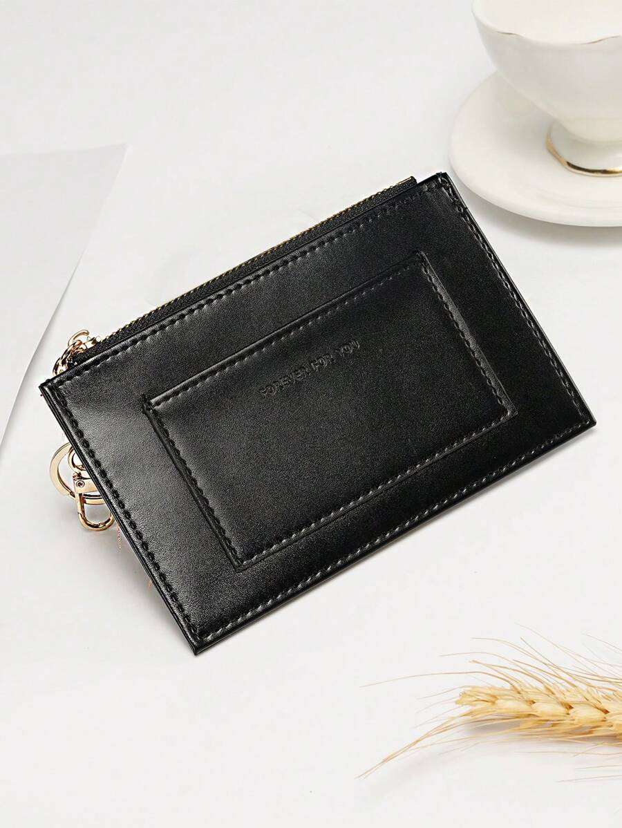 FOREVER FOR YOU New Mini Wallet Purse Fresh Style Coin Pouch Compact Zipper Short Wallet Ultra-Thin Card Holder For Women Wallet Purse Wallet Card Wallet For Men Money Wallet Fall Autumn Wallet Keychain