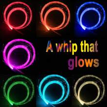 可充电LED光纤鞭 - 旋转光纤鞭，LED发光舞蹈鞭，嘉年华玩具，像素鞭，适用于舞蹈、派对、灯光秀、音乐节、时装秀、电子音乐节 - 發光鞭子 - 查看 12