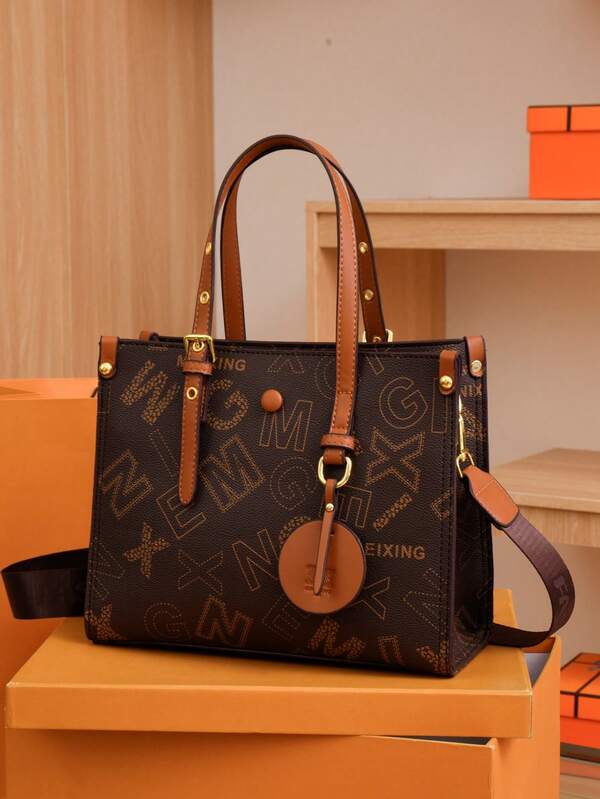 Autumn And Winter Fashion, Light Luxury, European And American Style, Versatile In All Seasons, Large Capacity, Adjustable Hand-To-Shoulder, Cross-Body Commuter Bag