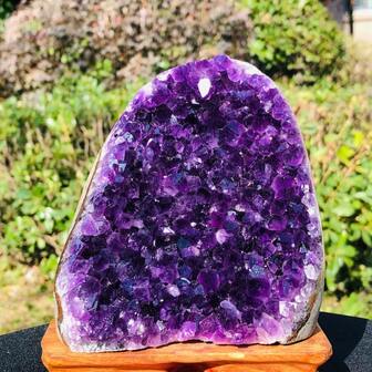 Natural Amethyst Geode Cluster, Uruguay Amethyst Crystal Cluster