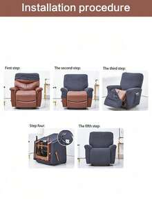 Bộ 1/2/3 chiếc, bọc ghế sofa dày dặn, co giãn, màu trơn, chống thấm nước và co giãn, chống bụi và có thể giặt, bọc ghế massage, nhiều lựa chọn màu sắc, đồ gia dụng, bọc ghế sofa chống trượt đa năng hiện đại tối giản dùng được quanh năm, trang trí nhà cửa thân thiện với thú cưng. - màu đen - Xem 8