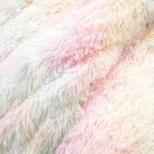 LUSH DECOR Emma Cozy Ultra Soft Rainbow Faux Fur Comforter Rainbow 3Pc Full/Queen Halloween-Fall Decor-Room Decor - Cầu vồng - Xem 2