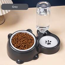 Automatic Cat Feeder And Water Dispenser, Pet Food Feeder And Waterer Dispenser Set, Pet Food Bowl And Water Bowl For Small Medium Dogs Cats Pets Puppy Kitten - Multicolor - View 10