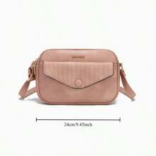Bolsos de diseño de moda cruzados para mujeres, con una variedad de colores para elegir, adecuados para varios escenarios, y una elección esencial para ir de compras, dar un paseo y combinar con ropa. - Rosa - Ver 4