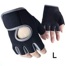 LINGPENG 1 Pair Half Finger Breathable Workout Gloves With Anti-Slip Silicone Pads, Suitable For Cycling/Weightlifting/Strength Training - Multicolor - View 13