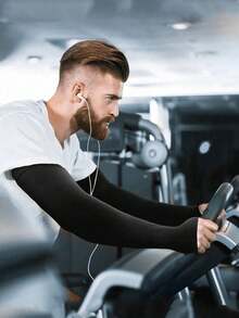 1 Pair/2 Pairs/3 Pairs Plus Size Solid Color Arm Sleeves, Suitable For Muscular Men And Curvy Women, Useful For Fitness, Outdoor, Travel To Cover And Sculpt, Applicable For All Seasons Autumn Fall Winter Fall Arm Warmers - Solid Color - View 2